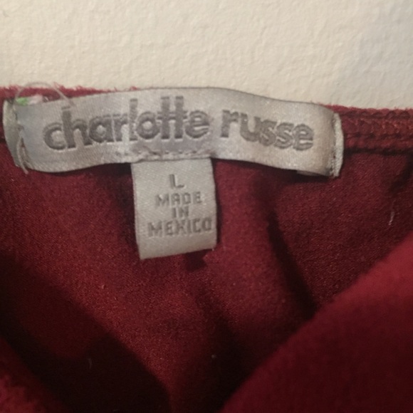 Cranberry Suede Crop Top 🍷 - Picture 3 of 5